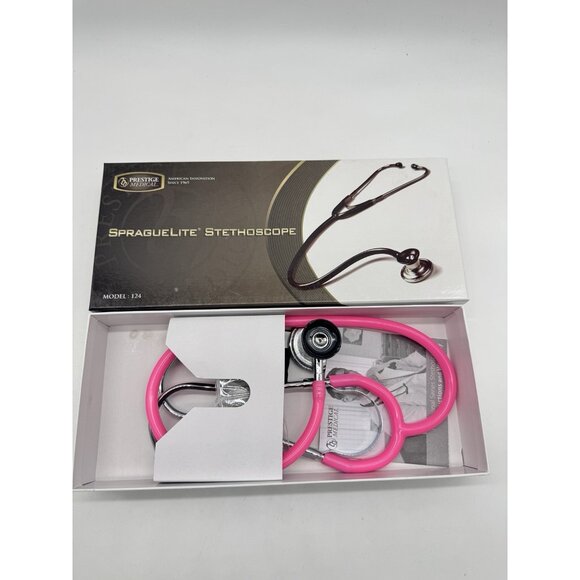 PRESTIGE MEDICAL SpragueLite Stethoscope - Pink- Model 124 - Picture 3 of 4